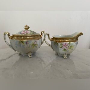 Cool Vintage Hand Painted Nippon Cream/Sugar Dishes